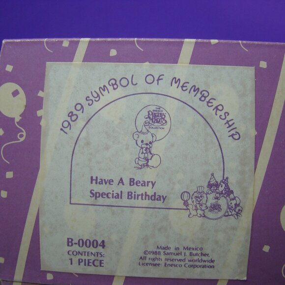 Pair of Precious Moments Symbol of Membership 1989 & 1993 B-0004 & B-0008 Enesco - Picture 4 of 11